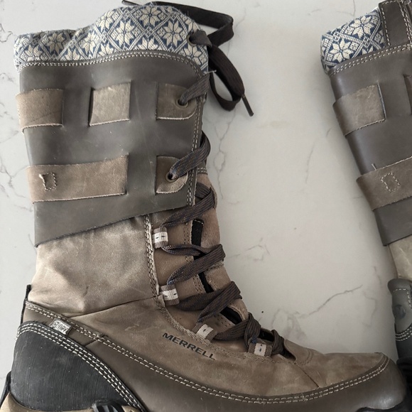 Merrell Boulder Tall Waterproof Boots Size 10 US - Picture 2 of 4